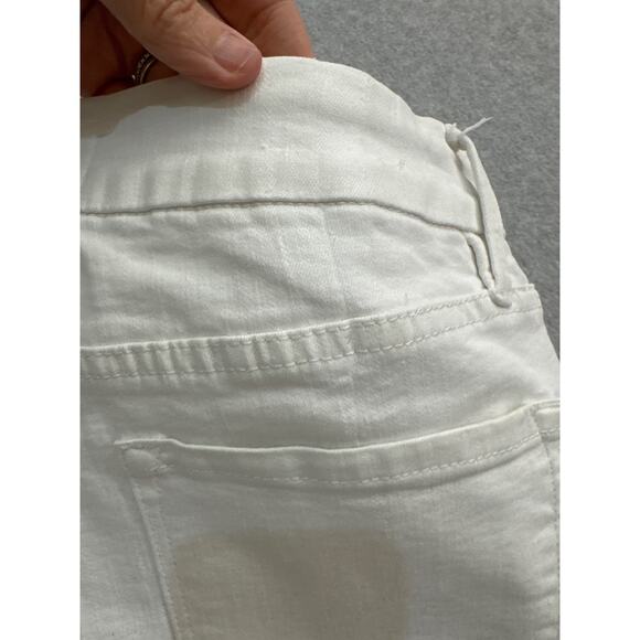 Women's White Frame Le Crop Stretch Mini Boot-cut Jeans - Size 28 - Picture 11 of 11